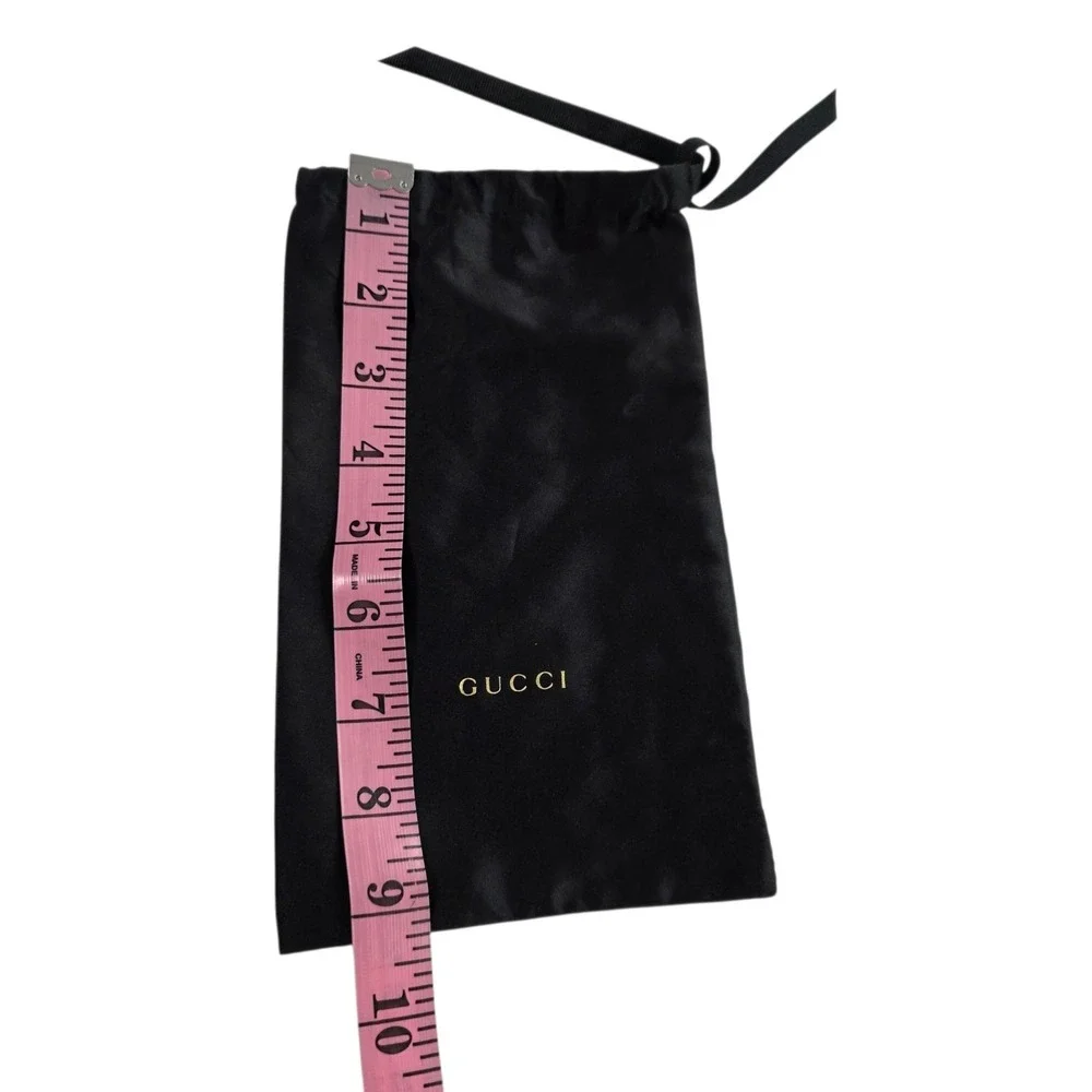 GUCCI Hard‎ Shell Sunglasses Eyeglass Case with Soft Pouch Black Designer Preppy